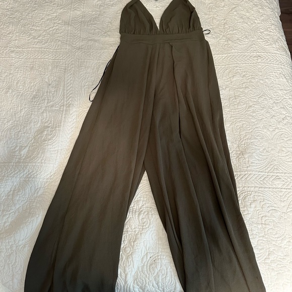 Dark moss green romper/jumper - Picture 3 of 4